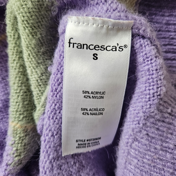 Beautiful Purple Crewneck Sweater - S - Picture 6 of 6